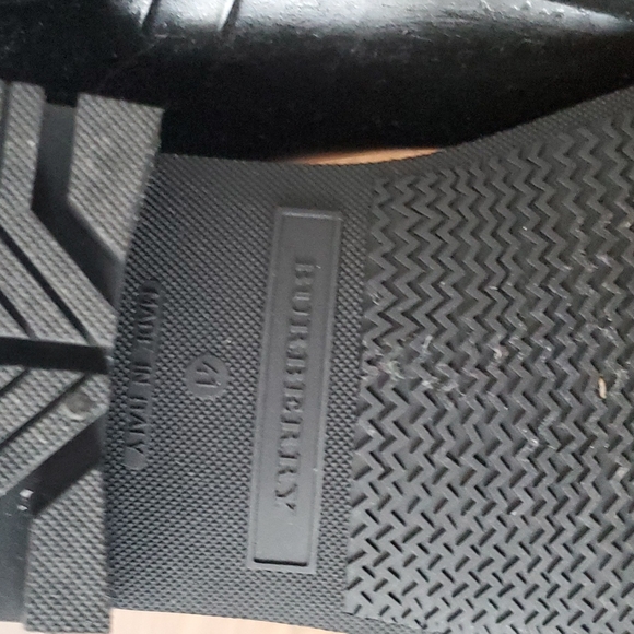 Burberry Black Rubber Crosshill Rain Boots - Picture 3 of 4